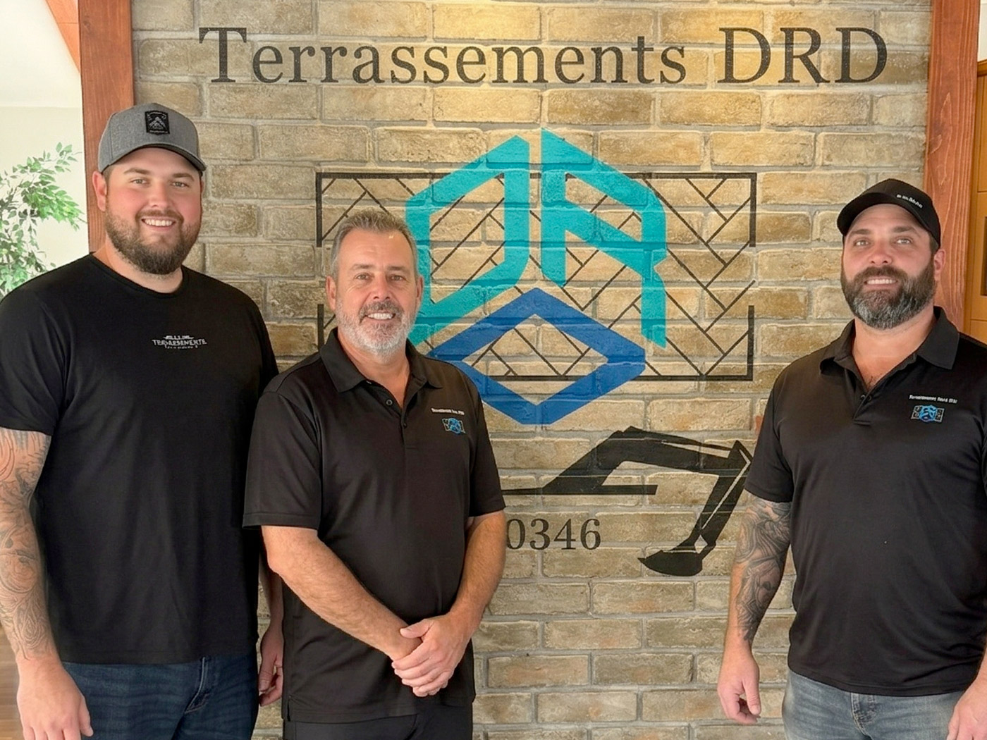 L'équipe de Terrassements DRD sur un chantier